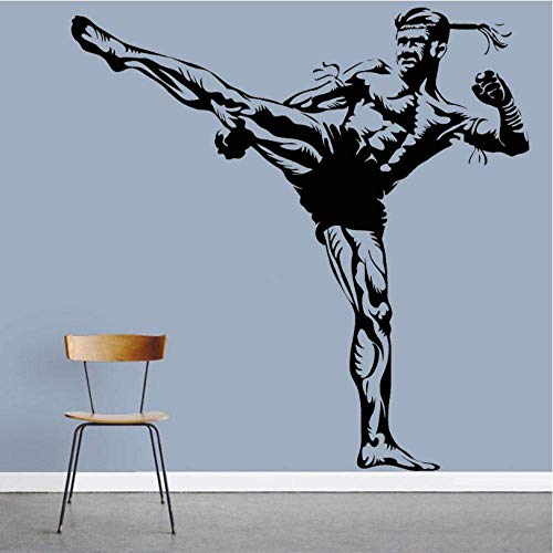 Fight Club Vinyl Wandtattoo Fighting Gym Sport Martial Art Wandaufkleber Modern Home Decor Große Wandaufkleber Für Man Room 74X75Cm von PAWANG