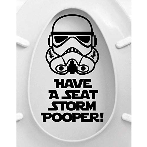 Haben Sie Einen Sitz Storm Star Wars Zitate Toilettensitz Aufkleber Vinyl Home Decor Badezimmer Wc Decals Wasserdichte Wandbilder 17X29Cm von PAWANG