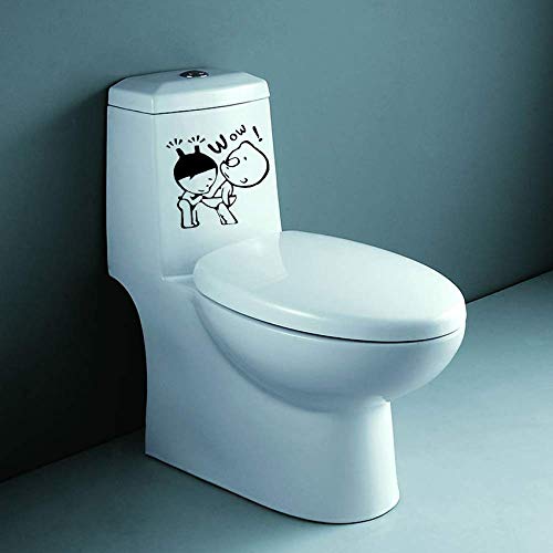 Lustige Badezimmer Dekor Dekoration Kreative Wc Aufkleber Für Wc Kinderzimmer 3D Wandaufkleber Auf Der Toilette Wandtattoos 22,5 * 20 Cm von PAWANG