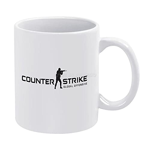 PAWANG Becher Weiße Keramik Weiße Teetasse Geburtstagsgeschenk Milchtasse Und Becher Counter Strike Counter Strike Spiel Pc Masters Cod White Mug von PAWANG