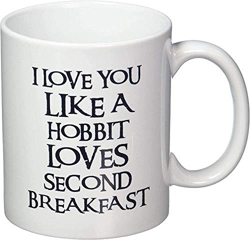 PAWANG Ich Liebe Dich Wie Ein Hobbit Das Zweite Frühstück 11 Unzen Kaffeetasse Liebt von PAWANG