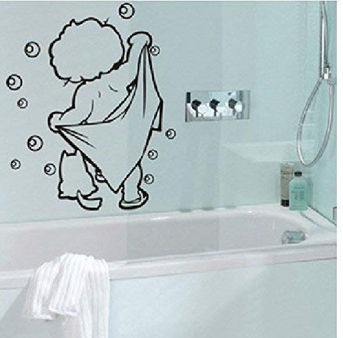 Schöne Baby Liebe Dusche Wandaufkleber Bad Glastür Aufkleber Nette Kinder Dusche Aufkleber Wasserdicht Und Removable45 * 35 Cm von PAWANG