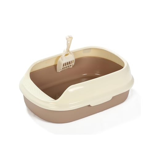 PAWBBY Extra hohe Katzentoilette offene Katzenklo mit hohem Rand Jumbo Schalentoilette groß ohne Deckel hygenisch Katzen WC PAWBBY Extra hohe Katzentoilette offene Katzenklo mit hohem Rand Jumbo Schalentoilette groß ohne Deckel hygenisch Katzen WC von PAWBBY