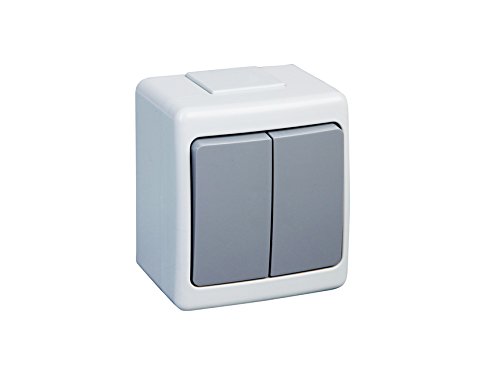 PAWBOL Aufputz EIN- Aus-Schalter Doppelschalter IP44 10A/250V Feuchtraum W/2 PAWBOL Aufputz EIN- Aus-Schalter Doppelschalter IP44 10A/250V Feuchtraum W/2 von PAWBOL