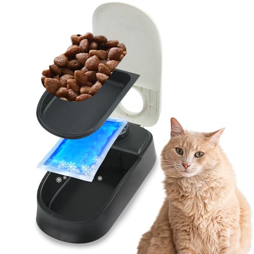Pawise Automatischer Futterspender für Hunde und Katzen, 1,5 Tassen Futterspender mit 48 Stunden Timer, 100% BPA-frei, tolle Geschenkidee, Singe Pawise Automatischer Futterspender für Hunde und Katzen, 1,5 Tassen Futterspender mit 48 Stunden Timer, 100% BPA-frei, tolle Geschenkidee, Singe von PAWISE