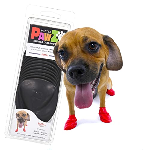 PAWZ 975113 PAWB-S Hundestiefel, schwarz, Small (1er Pack) von PAWZ