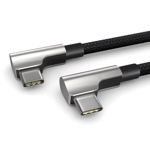 1m USB C auf USB C Kabel, 100W Power Delivery 20V/5A PD 3.0 Schnellladekabel, 10 Gbps - USB 3.2 Gen2x1 Highspeed Datenkabel, 2 elegante 90° Winkelstecker, schwarz 1m USB C auf USB C Kabel, 100W Power Delivery 20V/5A PD 3.0 Schnellladekabel, 10 Gbps - USB 3.2 Gen2x1 Highspeed Datenkabel, 2 elegante 90° Winkelstecker, schwarz von PAXO