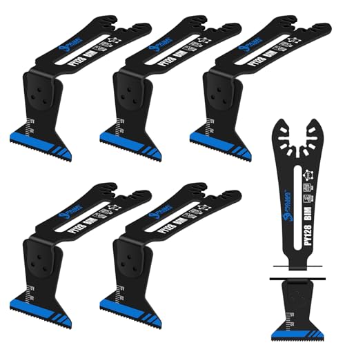 PAYA Bi-Metal 1-1/4" 90° Multitool Sägeblätter Oszillierende Klingen Premium Sägeblatter zum Schneiden schmaler Nähte oder Ecken, 5tlg PY128 PAYA Bi-Metal 1-1/4" 90° Multitool Sägeblätter Oszillierende Klingen Premium Sägeblatter zum Schneiden schmaler Nähte oder Ecken, 5tlg PY128 von PAYA TOOLS