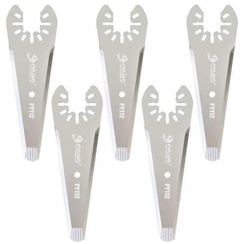 PAYA Oszillierende Sägeblätter 76mm Multitool Sägeblätter Verjüngte Harte Oszillierende Klingen zum Entfernen von tief eindringenden Klebstoffen, Dichtungen, Silikon 5-tlg PY112 PAYA Oszillierende Sägeblätter 76mm Multitool Sägeblätter Verjüngte Harte Oszillierende Klingen zum Entfernen von tief eindringenden Klebstoffen, Dichtungen, Silikon 5-tlg PY112 von PAYA TOOLS