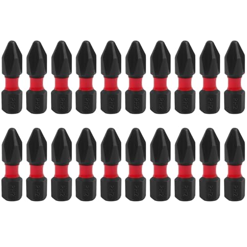 PAYA TOOLS Schraubendreher Bits Set 20 Stück 25mm Bit-Sortiment Bohrschrauber Starke Magnetische Bithalter mit Aufbewahrungskoffer PH2 PAYA TOOLS Schraubendreher Bits Set 20 Stück 25mm Bit-Sortiment Bohrschrauber Starke Magnetische Bithalter mit Aufbewahrungskoffer PH2 von PAYA TOOLS