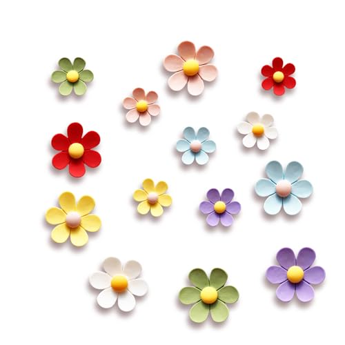 14 Stück Magnete Kühlschrank, 3D Blumen Süß Kühlschrankmagnete Set, Bunt Stark Kühlschrank Magnete für Kühlschrank Magnettafel Whiteboard Küche Büro Deko 14 Stück Magnete Kühlschrank, 3D Blumen Süß Kühlschrankmagnete Set, Bunt Stark Kühlschrank Magnete für Kühlschrank Magnettafel Whiteboard Küche Büro Deko von PAYFULLY