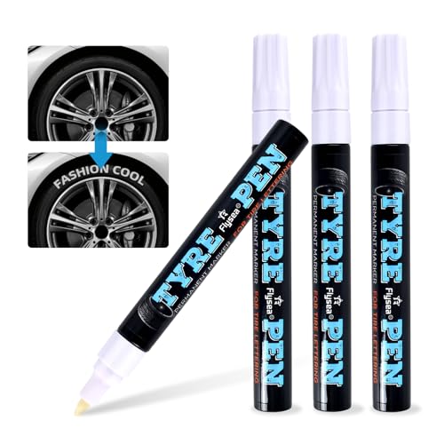 PAYFULLY 4 Stück Reifenstift Weiß Wasserfest, Auto Reifenmarkierungsstift, Auto Reifen Stift Weiß, Auto Reifenmarker Reifen Lackstifte für Auto Motorrad Reifen PAYFULLY 4 Stück Reifenstift Weiß Wasserfest, Auto Reifenmarkierungsstift, Auto Reifen Stift Weiß, Auto Reifenmarker Reifen Lackstifte für Auto Motorrad Reifen von PAYFULLY