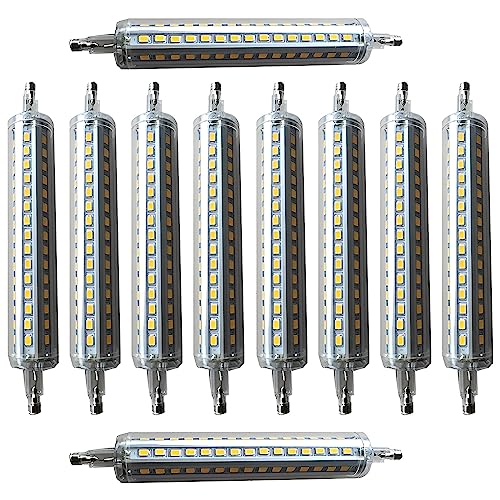 PAZWAHF 12W 1200LM R7S 135MM LED-Glühbirnen AC 85-265V R7S-Sockel 120W Wolfram-Halogenbirne Ersatzlampen für Werkstattbeleuchtung Stehlampen (10er-Pack) von PAZWAHF