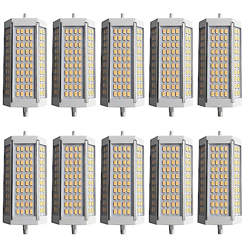 PAZWAHF 135 mm J-Typ-LED-Lampen mit Zwei Enden, 40 W, R7S, 135 mm LED-Lampe (400 W J135-Halogenlampen-Ersatz), J135 R7S LED-Lampen, SMD 5630-Glühbirne, integrierter Lüfter von PAZWAHF