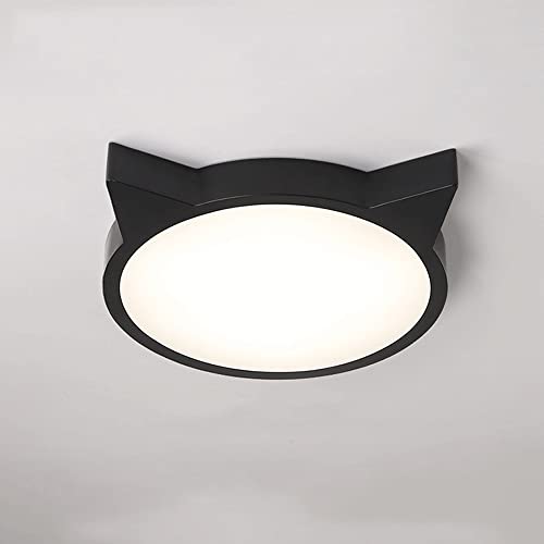 PAZWAHF Einfache und moderne dreifarbige Dimming Led Deckenlampe Schlafzimmer Wohnzimmer Studie Kinderzimmer Lampe Persönlichkeit Kreative Korridor Gang Eingang Cartoon Katze Ohrlampe von PAZWAHF