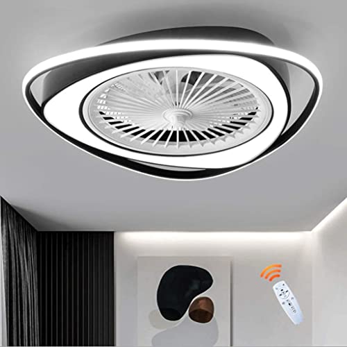 PAZWAHF LED Ventilator Deckenleuchten Deckenventilator mit Beleuchtung Fernbedienung leiser Kronleuchter dimmbar einstellbare Windgeschwindigkeit Deckenleuchte für Schlafzimmer Wohnzimmer Esszimmer Li von PAZWAHF