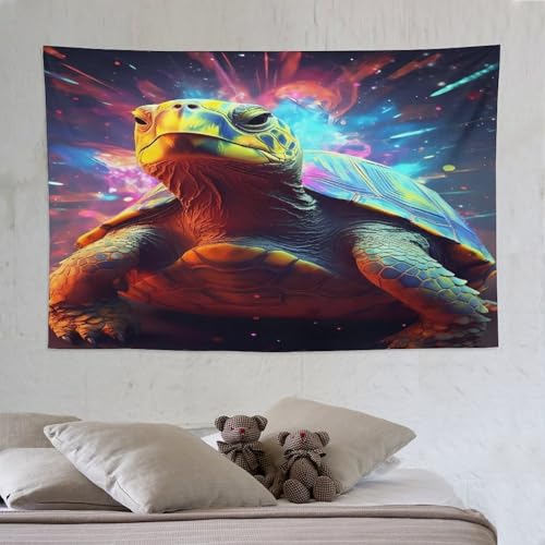 PAZZK Schildkröte Tapisserie, Wandteppich Wandtuch Multicolor Aus Polyester, Heimdekorationen Für Schlafzimmer Wohnzimmer Kinderzimmer, 150×230cm PAZZK Schildkröte Tapisserie, Wandteppich Wandtuch Multicolor Aus Polyester, Heimdekorationen Für Schlafzimmer Wohnzimmer Kinderzimmer, 150×230cm von PAZZK