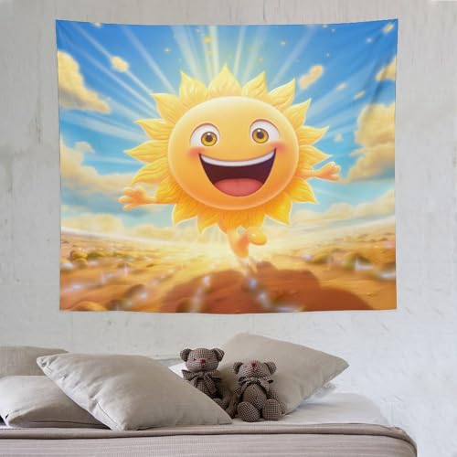PAZZK Sonne Tapisserie Wandbehang,Polyester Wandteppich, Wandtücher Für Zimmer Wohnheim Schlafazimmer 130×150cm PAZZK Sonne Tapisserie Wandbehang,Polyester Wandteppich, Wandtücher Für Zimmer Wohnheim Schlafazimmer 130×150cm von PAZZK