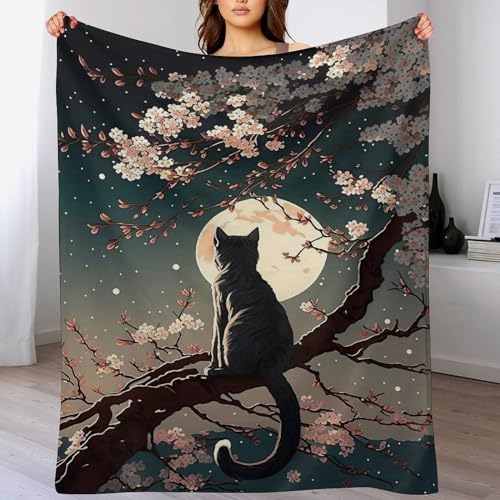 PAZZK japanischer Stil Wohndecke Super Weiche Flannel-Decke Dicke Decke Sofadecke Fleece-Decke Vier Jahreszeiten Wohndecke Für Bett/Couch（180×200cm） von PAZZK