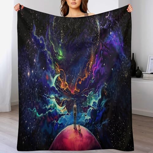 Raum Dick Decke Weich Wärme Gemütlich Flannel-Fleece Sofadecke Deckeldecke 3D Bilder Wohndecke Für Bett/Sofa（180×200cm） von PAZZK