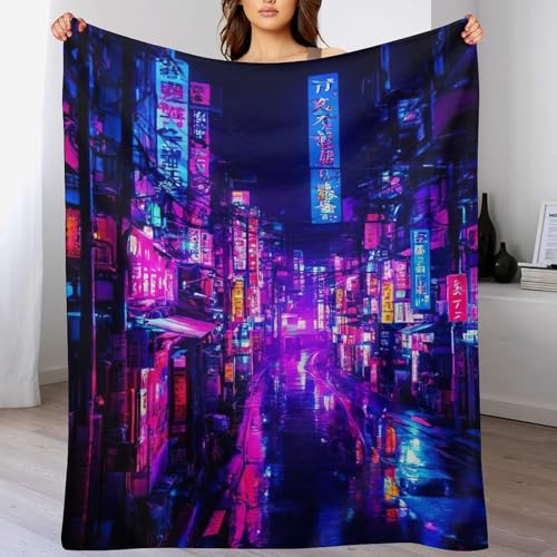 Tokio, Japan Anime-Charaktere Decke Decke Flannel Sofadecke Strandtuch Teppich Picknickdecke Weich & Plüsch Umhang Für Schlafzimmer, Alle Jahreszeiten（150×200cm） von PAZZK