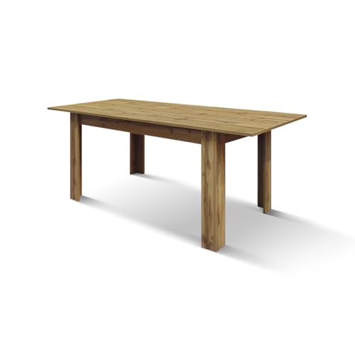 PAZZO DESIGN Ausziehbarer Tisch Ciro, Platte aus Melamin, rustikale Eiche, Küchentisch, 140 x 80 x 75 cm, hergestellt in Italien, ID_2199 PAZZO DESIGN Ausziehbarer Tisch Ciro, Platte aus Melamin, rustikale Eiche, Küchentisch, 140 x 80 x 75 cm, hergestellt in Italien, ID_2199 von PAZZO DESIGN