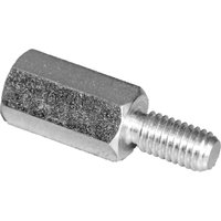 S45530X15 Abstandsbolzen (l) 15 mm M3 x 7 M3 x 6 Stahl verzinkt 10 St. - Pb Fastener von PB Fastener