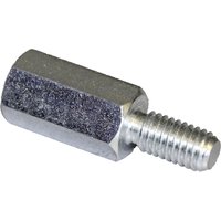 Pb Fastener - S47040X45 Abstandsbolzen (l) 45 mm M4 x 9 M4 x 8 Stahl verzinkt 10 St. von PB Fastener