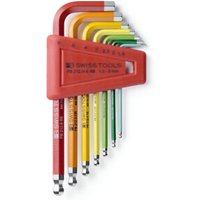 PB Swiss Tools Sechskant-Winkelschraubendreher-Satz, mit Kugelkopf, pulverbeschichtet, 7-teilig PB Swiss Tools Sechskant-Winkelschraubendreher-Satz, mit Kugelkopf, pulverbeschichtet, 7-teilig von PB Swiss Tools