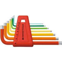 PB Swiss Tools Sechskant-Winkelschraubendreher-Satz, pulverbeschichtet, 7-teilig PB Swiss Tools Sechskant-Winkelschraubendreher-Satz, pulverbeschichtet, 7-teilig von PB Swiss Tools