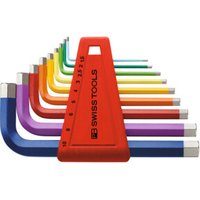 PB Swiss Tools Sechskant-Winkelschraubendreher-Satz, pulverbeschichtet, 9-teilig PB Swiss Tools Sechskant-Winkelschraubendreher-Satz, pulverbeschichtet, 9-teilig von PB Swiss Tools