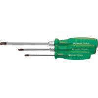 PB Swiss Tools Pozidriv-Schraubendreher-Satz, mit "Multicraft"-Kraftheft, 3-teilig PB Swiss Tools Pozidriv-Schraubendreher-Satz, mit "Multicraft"-Kraftheft, 3-teilig von PB Swiss Tools