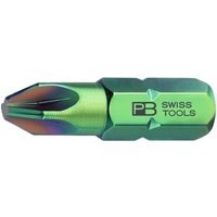 Precision Bit, Pozidriv, 1/4 Zoll, Kreuzschlitzgröße 2, 25 mm Länge - Pb Swiss Tools von PB SWISS TOOLS