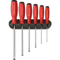 Schraubendreher-Satz 6-teilig Schlitz im Wandhalter SwissGrip Pb Swiss Tools von PB SWISS TOOLS