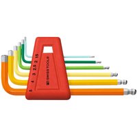 Sechskant-Winkelschraubendreher-Satz, mit Kugelkopf, pulverbeschichtet, 6-teilig - Pb Swiss Tools Sechskant-Winkelschraubendreher-Satz, mit Kugelkopf, pulverbeschichtet, 6-teilig - Pb Swiss Tools von PB SWISS TOOLS