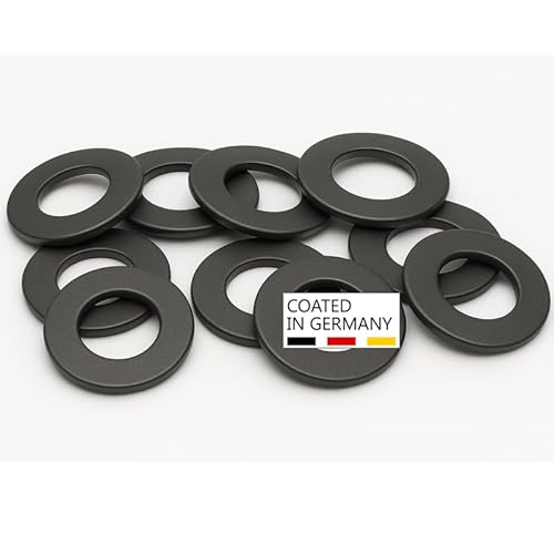 PB Schrauben® Unterlegscheiben M12-25Stk. I pulverbeschichtete Unterlegscheiben Edelstahl - DIN125 I rostfreie kleine Scheiben Made in Germany - V2A I Unterlegscheibe - DB 703 (Eisenglimmer) von PB Schrauben