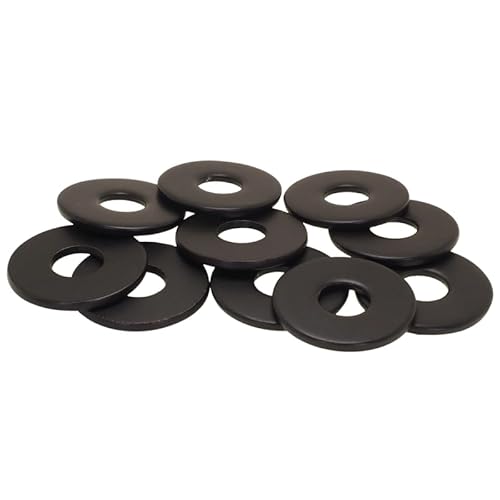 PB Schrauben Unterlegscheiben M8-10Stk. I pulverbeschichtete Unterlegscheiben Edelstahl - DIN9021 | rostfreie Karosseriescheiben Made in Germany - V2A I Unterlegscheibe - RAL 9005 (Schwarz Matt) von PB Schrauben