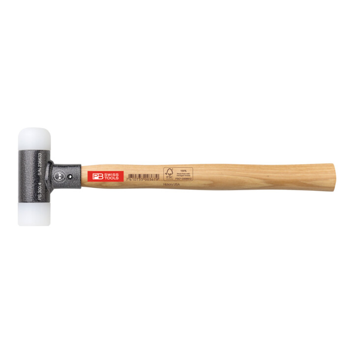 B-Ware Pb Swiss Tools Hammer Schonhammer Rückschlagfrei Nylon Einsatz Hickory 32 Mm von PB Swiss Tools