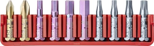 PB Swiss Tools BitBlock mit 10 Bits PH Torx Innensechskant PB C6.700 | 100% Swiss Made | Handlicher BitBlock mit PrecisionBits für Standard-Anwendungen in Industrie und Handwerk von PB Swiss Tools