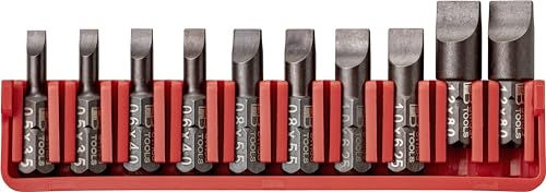 PB Swiss Tools BitBlock mit 10 Bits Schlitz PB C6.707 | 100% Swiss Made | Handlicher BitBlock mit PrecisionBits für Standard-Anwendungen in Industrie und Handwerk von PB Swiss Tools
