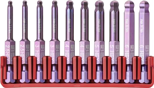PB Swiss Tools BitBlock mit 10 Kugelkopf Innensechskant Bits PB E6.715 | 100% Swiss Made | Handliches Bit Set für Standard-Anwendungen in Industrie und Handwerk PB Swiss Tools BitBlock mit 10 Kugelkopf Innensechskant Bits PB E6.715 | 100% Swiss Made | Handliches Bit Set für Standard-Anwendungen in Industrie und Handwerk von PB Swiss Tools