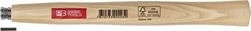 PB Swiss Tools Hammerstiel PB 310.4 | Ersatzstiel Grösse 4 für Hämmer PB 300, 304 und 306 | Stiel aus FSC zertifiziertem Hickory Holz mit Keil und Spannstift, Stiellänge 295 mm von PB Swiss Tools