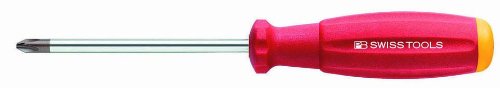 PB Swiss Tools PH Kreuzschlitz Schraubendreher PB 8190.1-80, 100% Swiss Made, einzelner Schraubenzieher für Philipps-Schrauben Grösse PH 1, Rot PB Swiss Tools PH Kreuzschlitz Schraubendreher PB 8190.1-80, 100% Swiss Made, einzelner Schraubenzieher für Philipps-Schrauben Grösse PH 1, Rot von PB Swiss Tools