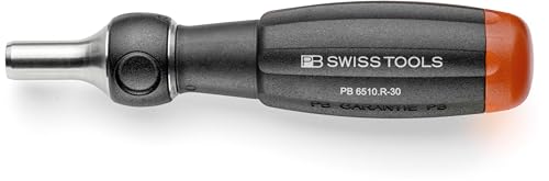 PB Swiss Tools Ratschenschraubendreher PB 6510.R-30 | 100% Swiss Made | 10-in-1 Tool Insider Pro mit 10 Precision Bits Schlitz/Kreuzschlitz Pozidriv/Torx/Innensechskant von PB Swiss Tools