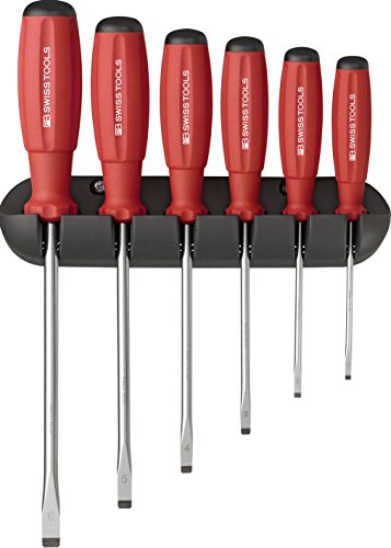 PB Swiss Tools SCHLITZ Schraubendreher Set PB 8240 (3,5-10mm) 6-teilig, SwissGrip, 100% Swiss Made von PB Swiss Tools