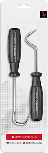 PB Swiss Tools Schlauchlöse Werkzeug Set PB 7674-100% Swiss Made - 2-teiliges Haken Werkzeug Set zur Demontage von Kühlerschläuchen, Anschlussstutzen von PB Swiss Tools
