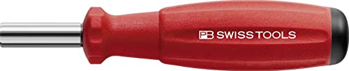 PB Swiss Tools Schraubendreher Bithalter PB 8451.10-30 | 100% Swiss Made | Schraubendreher mit magnetischer Edelstahl-Bitaufnahme für C 6,3 und E 6,3 (1/4") Precision Bits, Klingenlänge 32 mm von PB Swiss Tools