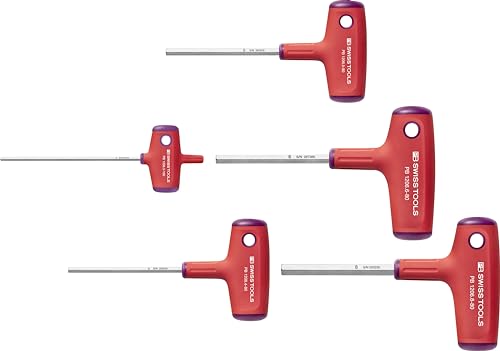 PB Swiss Tools T-Griff Innensechskant Set | 100% Swiss Made | 5-teiliges Quergriff Sechskant Schraubendreher Set 2,5-6 mm für Schraubarbeiten in Industrie und Handwerk von PB Swiss Tools