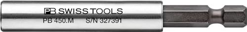 PB Swiss Tools Universal Bithalter für PrecisionBits C 6,3 (1/4") PB 450.M | 100% Swiss Made | sichere Verbindung von Bits mit Akkuschraubern oder Bohrmaschinen von PB Swiss Tools