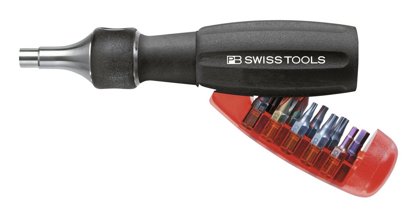 PB Swisstools Bithalter, (10-tlg), Magazin lang mit Ratsche von PB Swisstools